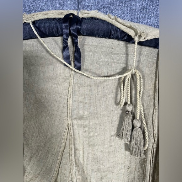 Free People Womens L Catching Rays Green Boho Fairy Raw Hem Halter Tunic Dress - Picture 8 of 12